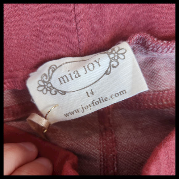 Mia Joy Joyfolie Fyfe Jegging Girls Size 14 Rust Skinny Rose Gold Glitter NWT - Picture 9 of 11